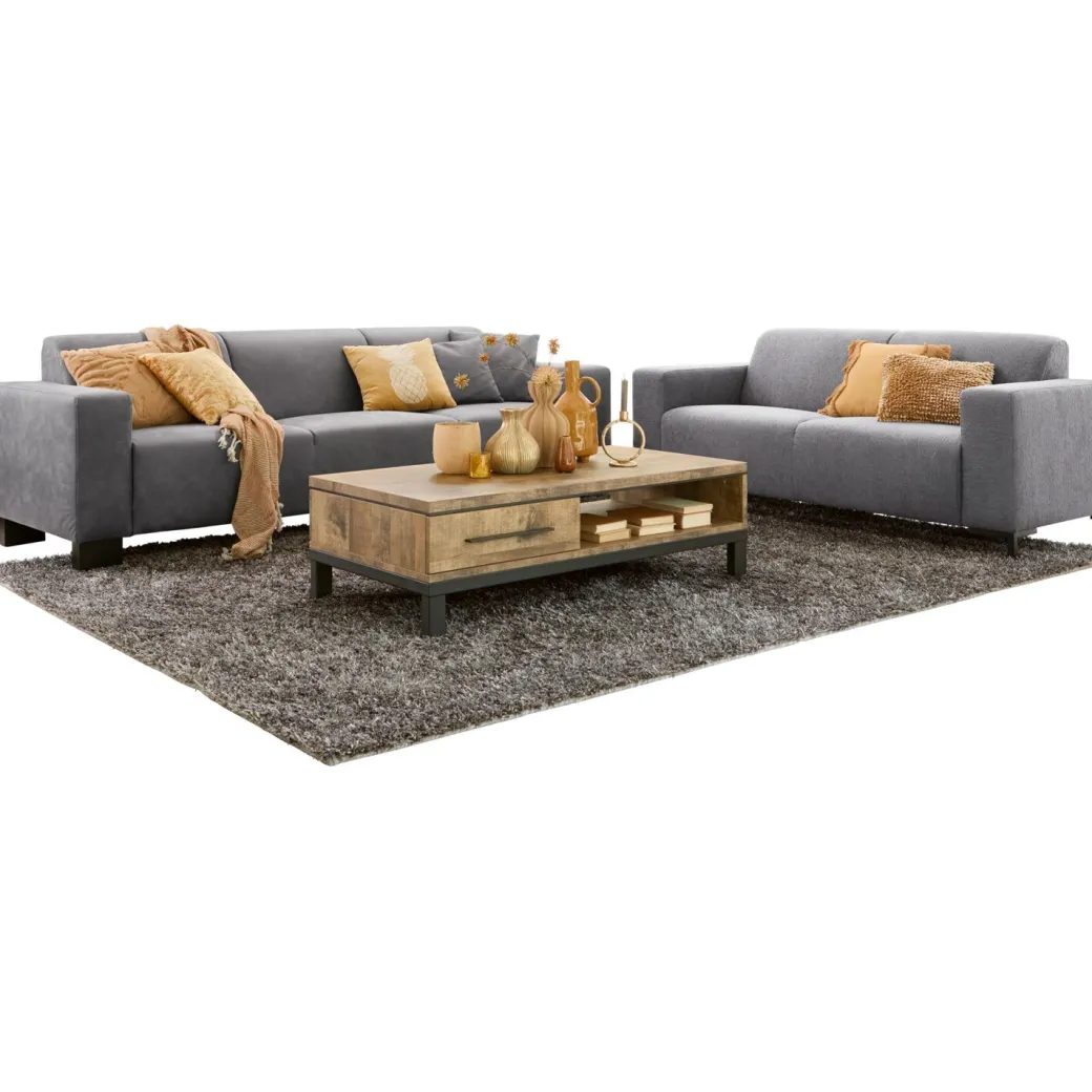 Outlet Pronto Wonen 4 zitsbank Alpa pocketveren/HR schuim zitting antraciet