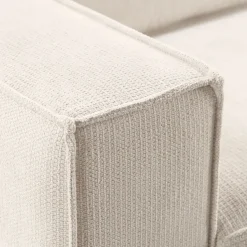 Online Pronto Wonen 2,5 zitsbank Barrio ecru 2x80 basic comfort