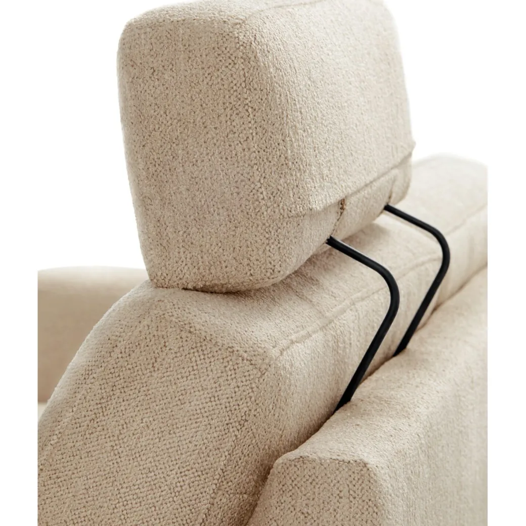 Best Pronto Wonen 2,5 zitsbank Moscato koudschuim beige relaxfunctie rechts
