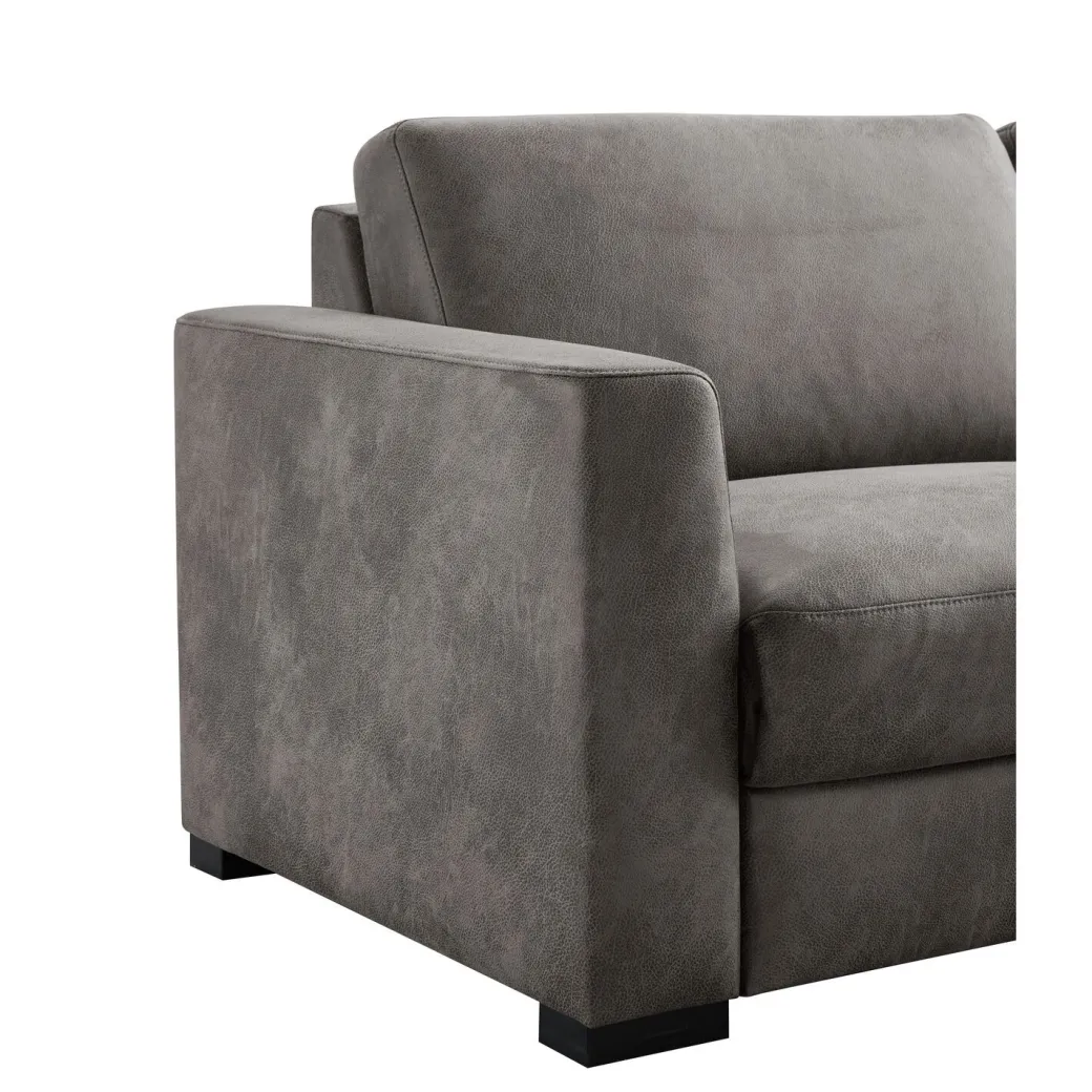 Outlet Pronto Wonen 3 zitsbank Muscolo donkergrijs relaxfunctie supreme comfort