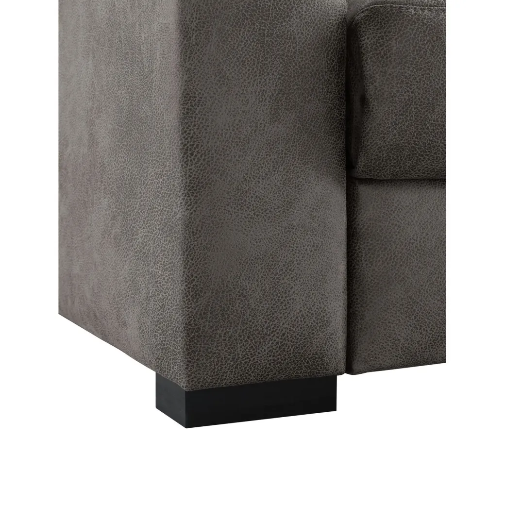 Outlet Pronto Wonen 3 zitsbank Muscolo donkergrijs relaxfunctie supreme comfort