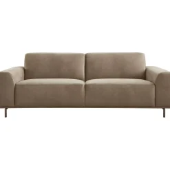 Discount Pronto Wonen 3 zitsbank Pantini microleder bruin excellent comfort