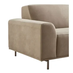 Discount Pronto Wonen 3 zitsbank Pantini microleder bruin excellent comfort