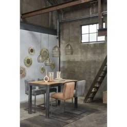 Clearance Pronto Wonen Bartafel Mesola 140x80 mango natural
