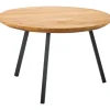 Hot Pronto Wonen Bijzettafel Aska teak 65 cm rond naturel brushed