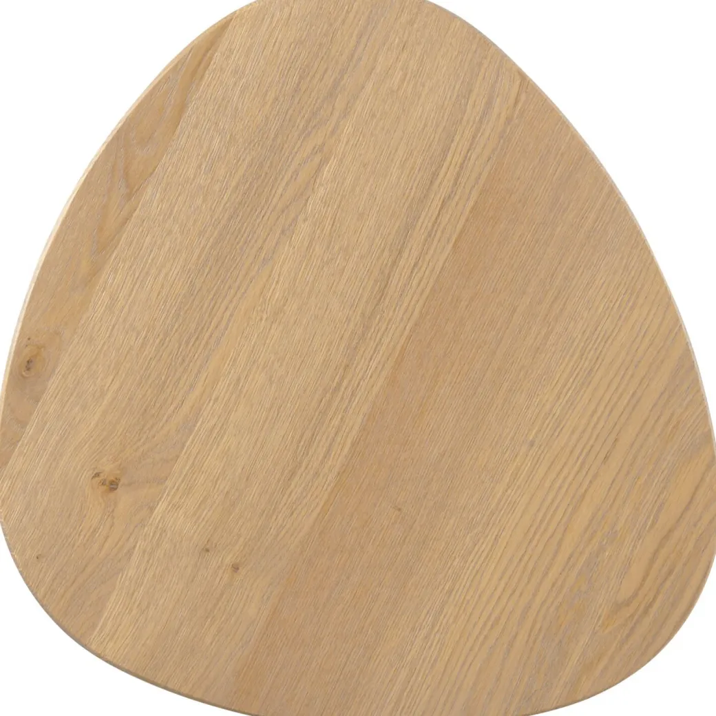 Best Pronto Wonen Bijzettafel Tavolo eikenhout 50x50 cm organisch bruin