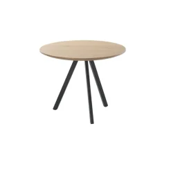 Online Pronto Wonen Bijzettafel Tavolo rond 60 eiken naturel grijs 3-poot
