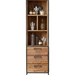 Sale Pronto Wonen Boekenkast Romaro (55 Cm) teakhout mix rough