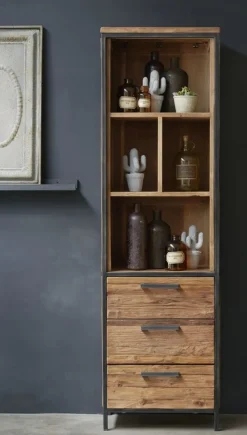 Sale Pronto Wonen Boekenkast Romaro (55 Cm) teakhout mix rough