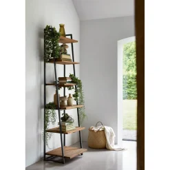 Online Pronto Wonen Boekenkast Romaro teak mix rough