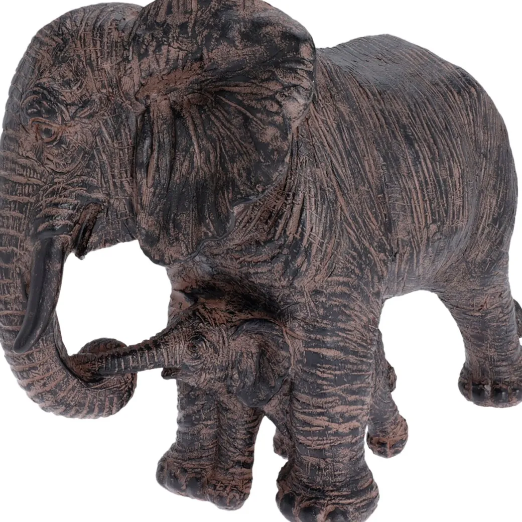 Hot Pronto Wonen Decoratiebeeld Mussolente olifant met baby