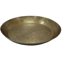 Online Pronto Wonen Decoratieschaal Lomnato goud 50 cm rond
