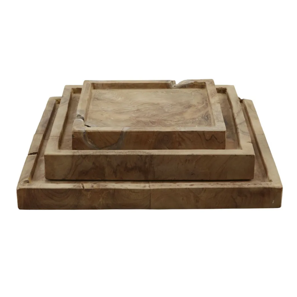 Outlet Pronto Wonen Dienblad Scaffale 50x50 teak wortel
