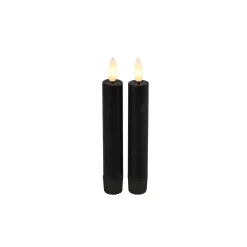 Online Pronto Wonen Dinerkaars Benevento Led small zwart rond set van 2