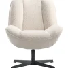 Outlet Pronto Wonen Draaifauteuil Fortenza ecru