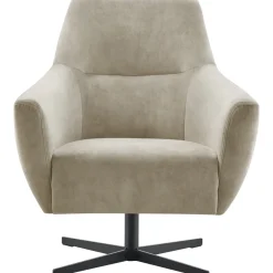 Online Pronto Wonen Draaifauteuil Gudo velvet beige