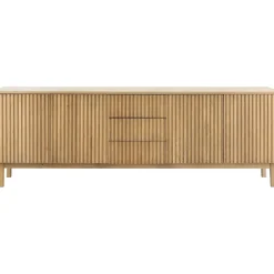 Best Pronto Wonen Dressoir Arrosto eikenhout 76x225x45 cm light roast