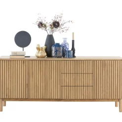 Online Pronto Wonen Dressoir Arrosto eikenhout 76x180x45 cm light roast