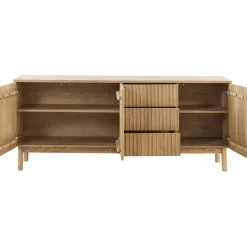 Online Pronto Wonen Dressoir Arrosto eikenhout 76x180x45 cm light roast