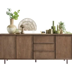 Best Pronto Wonen Dressoir Calvo 80x200x45 cm bruin