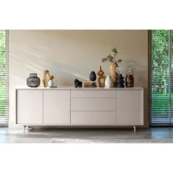 Best Pronto Wonen Dressoir Famosa 76x228x45 cm grijs