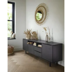 Clearance Pronto Wonen Dressoir Nero (220 cm) noir decor
