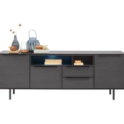 Outlet Pronto Wonen Dressoir Nero (180 cm) noir decor