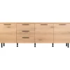Sale Pronto Wonen Dressoir Paranno 77x220x42 cm bruin
