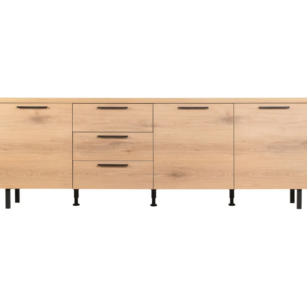 Sale Pronto Wonen Dressoir Paranno 77x220x42 cm bruin