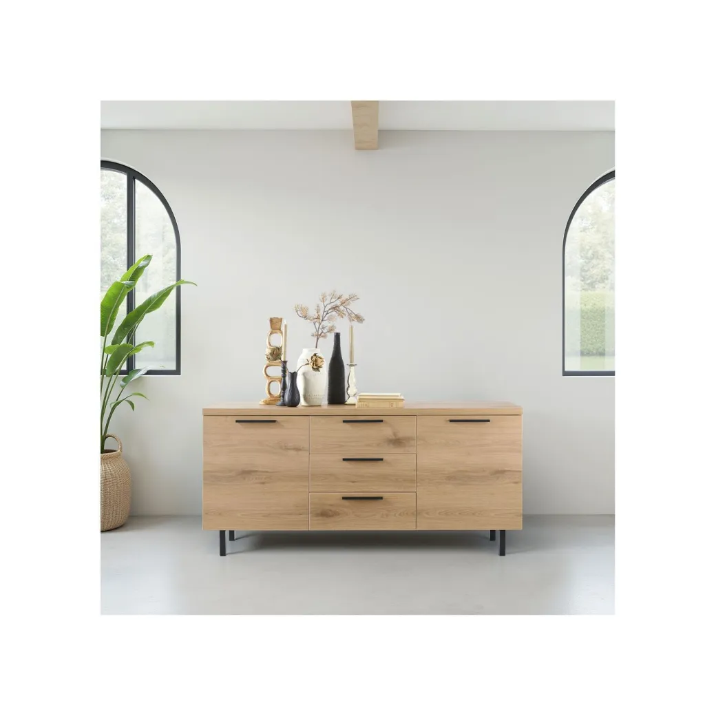 Hot Pronto Wonen Dressoir Paranno 77x165x42 cm bruin