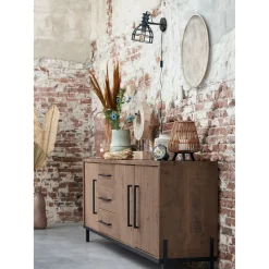 Clearance Pronto Wonen Dressoir Ricardi 240x87x45 cm dark mango