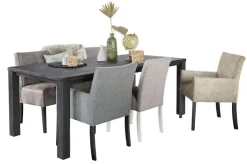 Discount Pronto Wonen Eetkamerbank Avanza 170 cm microleder grijs