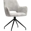 Online Pronto Wonen Eetkamerstoel Buco draaibaar velvet lichtgrijs