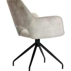 Hot Pronto Wonen Eetkamerstoel Buco draaibaar velvet beige