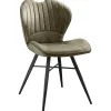 Hot Pronto Wonen Eetkamerstoel Castione microvezel groen