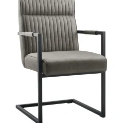 New Pronto Wonen Eetkamerstoel Dantero microvezel antraciet