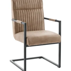 Clearance Pronto Wonen Eetkamerstoel Dantero microvezel taupe