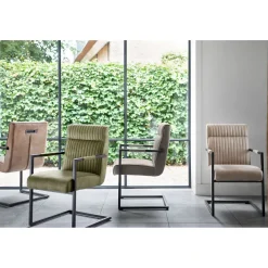 Clearance Pronto Wonen Eetkamerstoel Dantero microvezel taupe