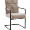 Outlet Pronto Wonen Eetkamerstoel Dantero microvezel beige