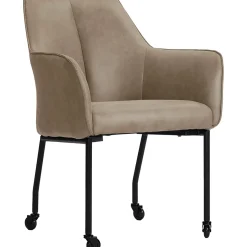 Clearance Pronto Wonen Eetkamerstoel Dura microvezel taupe