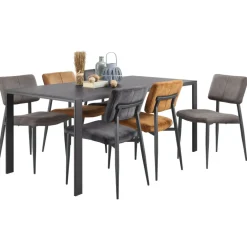 Clearance Pronto Wonen Eetkamerstoel Gento microvezel antraciet