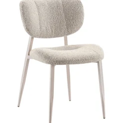 Sale Pronto Wonen Eetkamerstoel Gomba bouclé lichtbruin