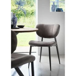 Clearance Pronto Wonen Eetkamerstoel Gomba microvezel antraciet