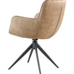 Clearance Pronto Wonen Eetkamerstoel Lasanto draaibaar microvezel taupe