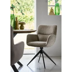 Pronto Wonen Eetkamerstoel Lasanto draaibaar taupe