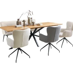 Discount Pronto Wonen Eetkamerstoel Lembo draaibaar grijs
