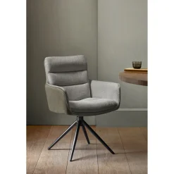 Clearance Pronto Wonen Eetkamerstoel Letta draaibaar velvet groen