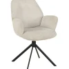 Hot Pronto Wonen Eetkamerstoel Loranzo draaibaar beige