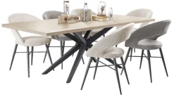 New Pronto Wonen Eetkamerstoel Marasino bouclé ecru