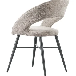 Discount Pronto Wonen Eetkamerstoel Marasino bouclé bruin